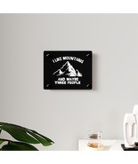 Witty &#39;Mountains and Maybe 3 People&#39; Acrylic Wall Art: Unique Decor for ... - £34.88 GBP+