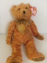 TY Beanie Baby Teddy the Bear 100th Anniversary Teddy 8&quot; Mint With All Tags - $14.99