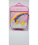 2003 Star Point Care Bears Kids Rolling Luggage Carry On Pink Rainbow Be... - £27.95 GBP
