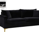 Naomi Collection Modern | Contemporary Velvet Upholstered Sofa With Stai... - $1,694.99