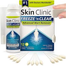 Skin Clinic Freeze 'n Clear Advanced Wart Remover | 12 Precision-Tip App... - $16.49