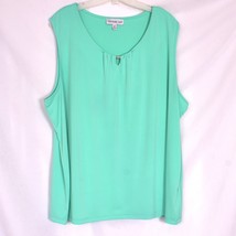 Southern Lady Mint Green Sleeveless Blouse Size 2X - $14.19