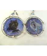 Bradford Ed Wolf Ornaments in Mystic Spirit for Christmas or wall 3&quot; dia... - $20.29 CAD