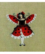 SALE! Complete Xstitch Kit with Aida - NC260 &quot;MISS LADYBUG&quot; By Nora Corb... - £31.28 GBP