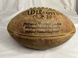 Vintage Official Wilson NFL Leather Football Pete Rozelle Commissioner 1960-1989 - $39.60