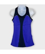 ATHLETA Purple &amp; Black Turbocharge Racerback Running Tank Size Small - €16,21 EUR