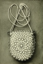 RING AND MESH BAG / PURSE. Vintage Crochet Pattern for a Handbag. PDF Do... - £1.95 GBP
