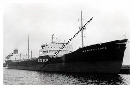 rp12911 - Norwegian Oil Tanker - Texaco Europe , built 1956 - print 6x4 - £2.20 GBP