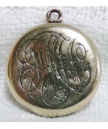 10k Yellow Gold Victorian Picture &amp; Hair Mourning Locket 3 Initials Vint... - $2,850.83 MXN
