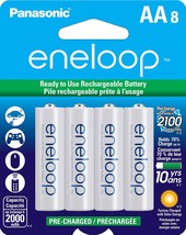 Panasonic Eneloop AA Size Ni-MH Type Rechargeable Batteries (8 Pack) - £24.97 GBP