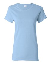 Gildan Womens 5.3 oz. Heavy Cotton Missy Fit T-Shirt G500L -White S - £6.29 GBP