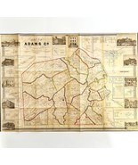 Map Pennsylvania Adams Co Civil War Reproduction 24.5x16&quot; Military Histo... - $570.99 MXN
