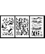 3Pack!  Camouflage Stencils Duracoat 14&quot; 10 Mil DIGITAL, BARK, TIGER Cam... - $263.16 MXN