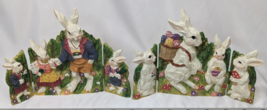 K&#39;s Collection Easter Bunny Rabbit Family Plaque Hinged Resin - $24.95