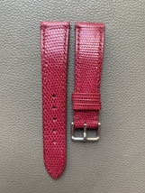 Pink Genuine Lizard Leather Watch Strap- Custom Handmade Band Sizes 10mm... - $45.00
