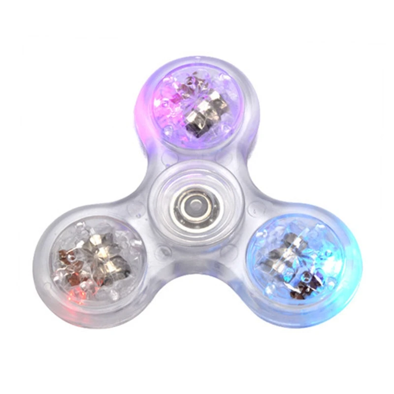 Decompressing Toy LED Finger Spinner Colorful Spinning Tops Stress Relief for - £7.34 GBP+