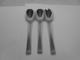 3 FORTESSA SCALINI 18-10 STAINLESS FLATWARE SQUARE TIP  PLACE/OVAL SOUP ... - $9.50