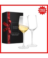 Exquisite Hand Blown Crystal Wine Glasses - 13 oz, Set of 2 for Red &amp; White - $65.32 CAD