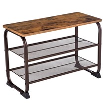 Shoe Bench Rack, 3-Tier Storage Shelf For Entryway Hallway Living Room, ... - $40.99