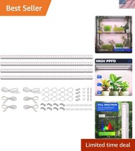 Compact 2ft LED Grow Lights - Full Spectrum Plant Growth, Pinkish White ... - $60.00