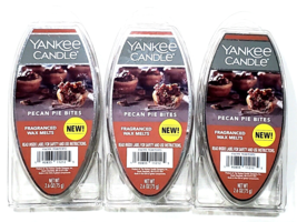 3 Packs Yankee Candle Pecan Pie Bites Fragranced Wax Melts - £20.53 GBP