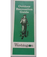 Vintage Washington Outdoor Recreation Guide &amp; Map 1965 - $242.97 MXN