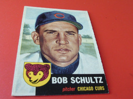 1953  TOPPS    BOB  SCHULTZ   #  144    CHICAGO  CUBS    BASEBALL  !! - £31.59 GBP