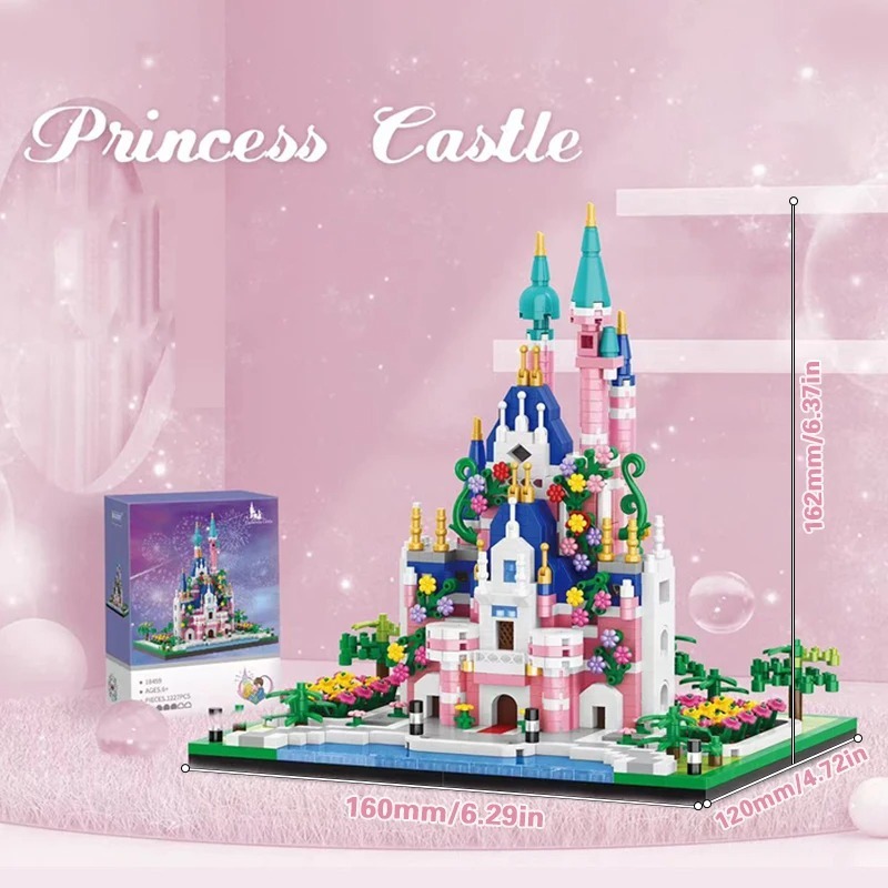 New Priincess Castle Building Blocks Model Set Toys Adult Home Decoratio... - $17.99