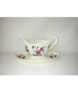 Wedgwood England Williamsburg POTPOURRI Gravy Boat with Attached Underplate - £19.71 GBP