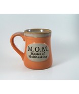 M.O.M. Master of Multitasking Mother&#39;s Mug Orange 18 ounce Porcelain - £20.53 GBP
