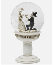 Bella Lux Halloween Skeleton Couple Water Globe Proposal New Will U Marr... - £47.24 GBP