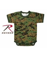 9-12 Month WOODLAND DIGITAL CAMO Infant Toddler One Piece Military Rothc... - £9.47 GBP