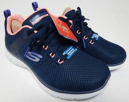 Skechers Flex Appeal 4.0 Elegant Ways Size US 7.5 M Women&#39;s Running Shoes Navy - $59.39