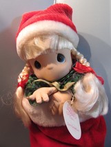 Precious Moments 1998  christmas eve stocking  Doll  16&quot; blonde hair/blue eyes - £18.70 GBP