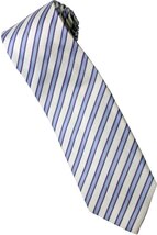 EBW1 Sky Blue White Purple Necktie - $19.99