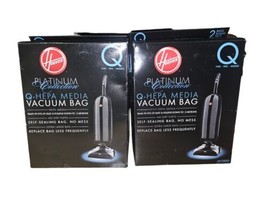 NEW 2 Packs Genuine Hoover Platinum Collection Q-Hepa Media Vacuum Bags ... - £16.44 GBP