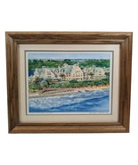 Alexandria Skordas Disney Floridian Print 1999 Vero Beach Resort Oak Frame - $87.29