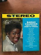 Sarah Vaughan: &quot;Great Songs From Hit Shows&quot; (1959). Vol.1 Cat # SR-60041... - $150.00