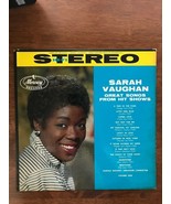 Sarah Vaughan: &quot;Great Songs From Hit Shows&quot; (1959). Vol.1 Cat # SR-60041... - $2,761.58 MXN