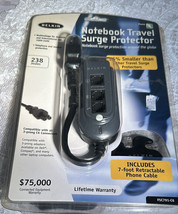 Belkin Notebook Travel Surge Protector F5C791-C8 New Sealed Retractable Cord - $9.90