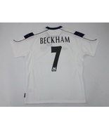 manchester united jersey 1999 2000 shirt white beckham - $85.00