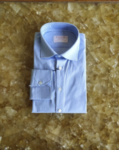 Thomas Pink Slim Fit Formal Cotton Light Blue Shirt $149 Worldwideshipping - £69.82 GBP