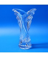 SPRING FLAIR By MIKASA 8&quot; Cut Crystal Fluted Tulip Blossom Bud Flower Vase - $18.79