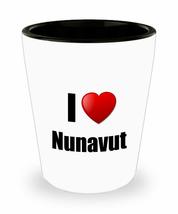 Nunavut Shot Glass I Love State Lover Pride Funny Gift Idea For Liquor L... - $12.84