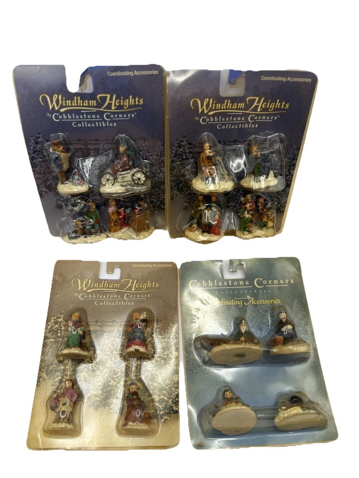 Lot 4 Cobblestone Corners Windham Heights Village Figures NIP Coordinati... - $29.09 Lot 4 Cobblestone Corners Windham Heights Village Figures NIP Coordinati... - $29.09