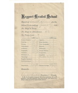 1888 Keyport NJ Graded School 5th Grade Report Card ~ 5.25&quot;W x 8.75&quot;H Ch... - $47.98 CAD