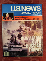 U S NEWS World Report October 30 1978 Russian Threat in Europe Pope John Paul II - £11.24 GBP