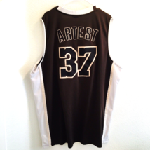 Authentic Vtg Adidas NBA LA Lakers Ron Artest Basketball Jersey Brown White Rare - £112.88 GBP