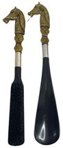 Vintage Shoe Horn and Brush Set Horse Head - $9.10