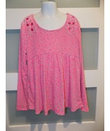 Justice Pink Animal Print LS Shirt Size 12 Girl&#39;s - $11.40
